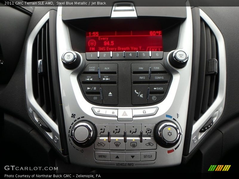 Steel Blue Metallic / Jet Black 2011 GMC Terrain SLE AWD