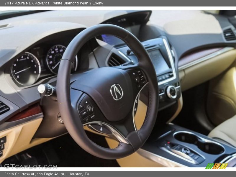 White Diamond Pearl / Ebony 2017 Acura MDX Advance