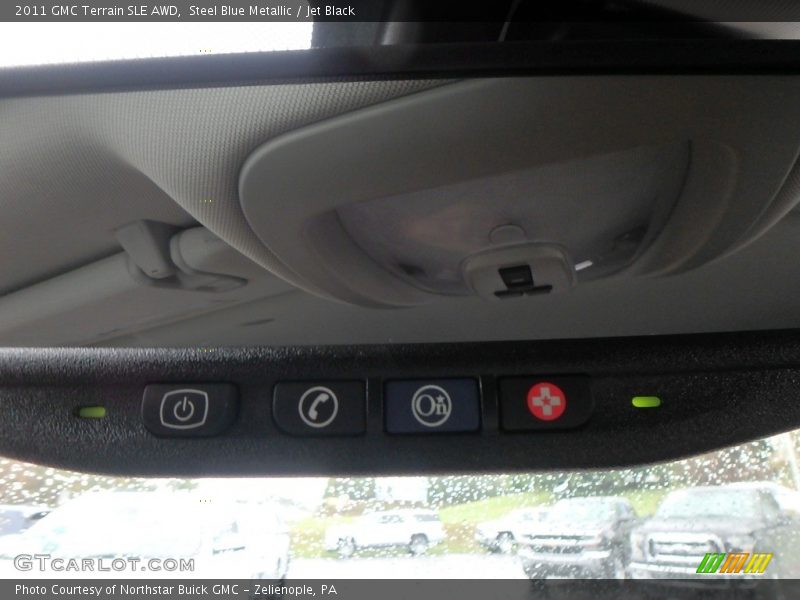 Steel Blue Metallic / Jet Black 2011 GMC Terrain SLE AWD