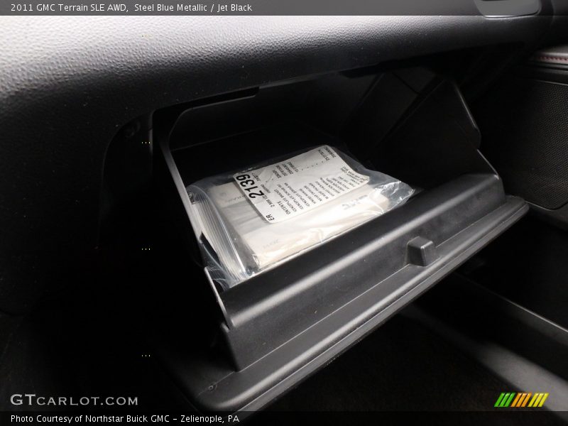 Steel Blue Metallic / Jet Black 2011 GMC Terrain SLE AWD