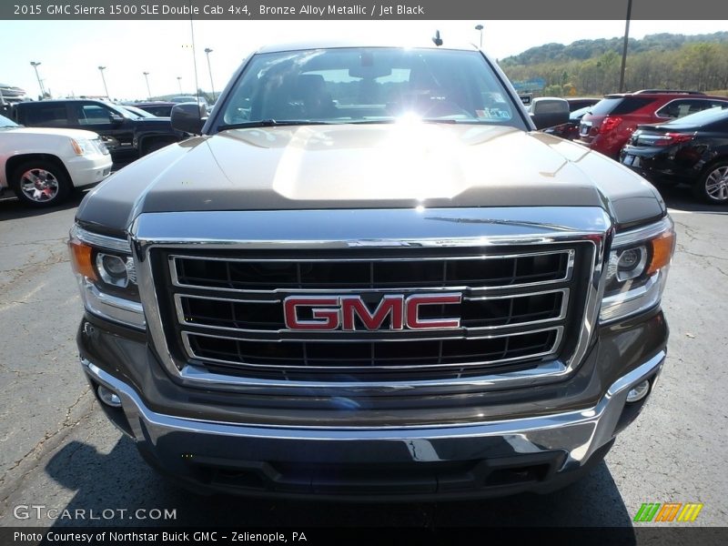 Bronze Alloy Metallic / Jet Black 2015 GMC Sierra 1500 SLE Double Cab 4x4