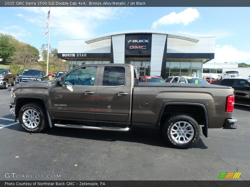 Bronze Alloy Metallic / Jet Black 2015 GMC Sierra 1500 SLE Double Cab 4x4