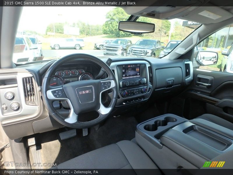 Bronze Alloy Metallic / Jet Black 2015 GMC Sierra 1500 SLE Double Cab 4x4