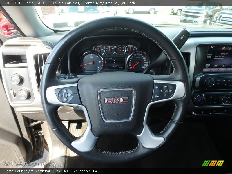 Bronze Alloy Metallic / Jet Black 2015 GMC Sierra 1500 SLE Double Cab 4x4