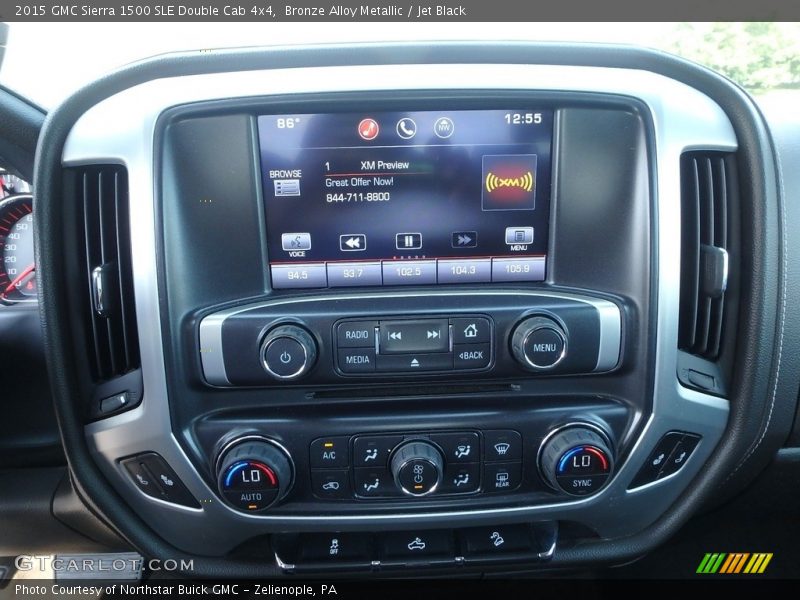 Bronze Alloy Metallic / Jet Black 2015 GMC Sierra 1500 SLE Double Cab 4x4
