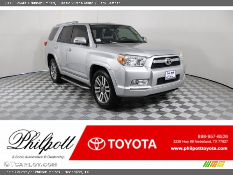 Classic Silver Metallic / Black Leather 2013 Toyota 4Runner Limited