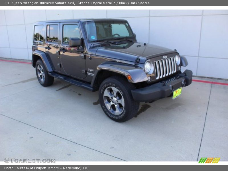 Granite Crystal Metallic / Black/Dark Saddle 2017 Jeep Wrangler Unlimited Sahara 4x4