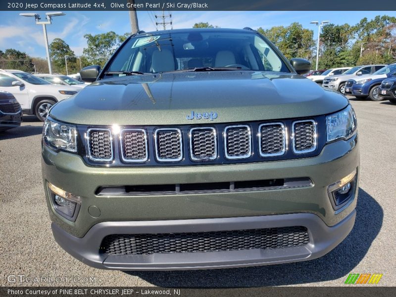 Olive Green Pearl / Ski Gray/Black 2020 Jeep Compass Latitude 4x4
