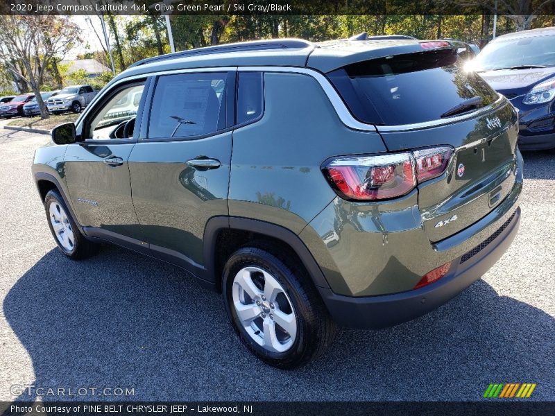Olive Green Pearl / Ski Gray/Black 2020 Jeep Compass Latitude 4x4