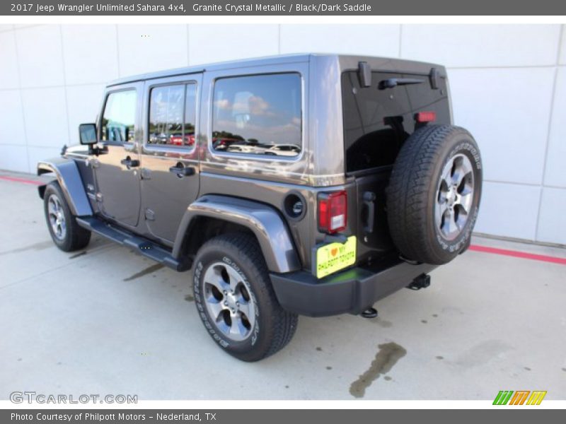 Granite Crystal Metallic / Black/Dark Saddle 2017 Jeep Wrangler Unlimited Sahara 4x4