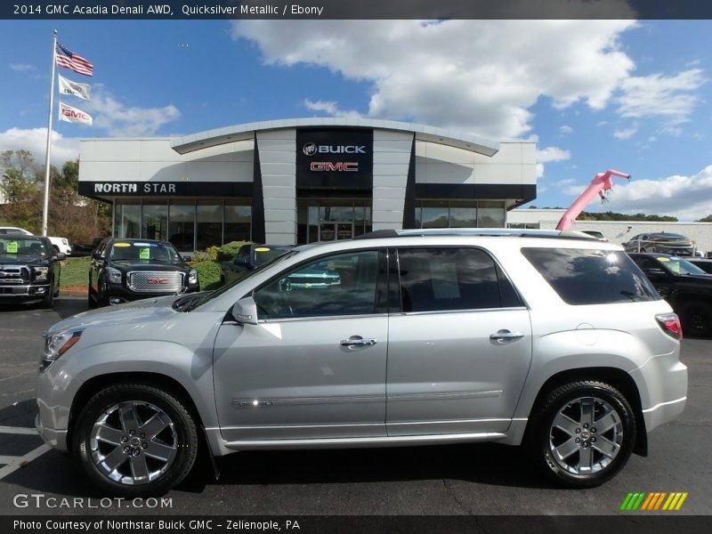 Quicksilver Metallic / Ebony 2014 GMC Acadia Denali AWD
