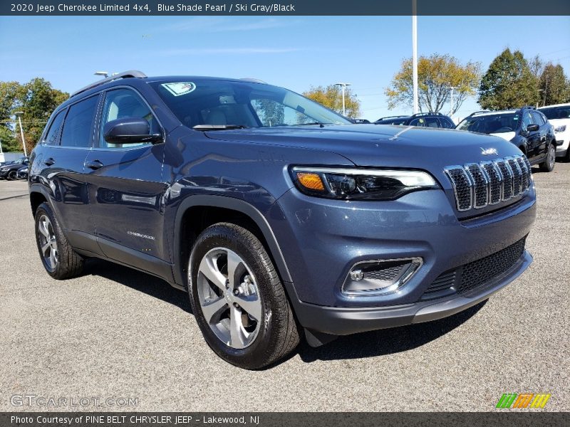 Blue Shade Pearl / Ski Gray/Black 2020 Jeep Cherokee Limited 4x4