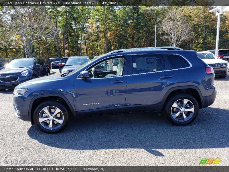 Blue Shade Pearl / Ski Gray/Black 2020 Jeep Cherokee Limited 4x4