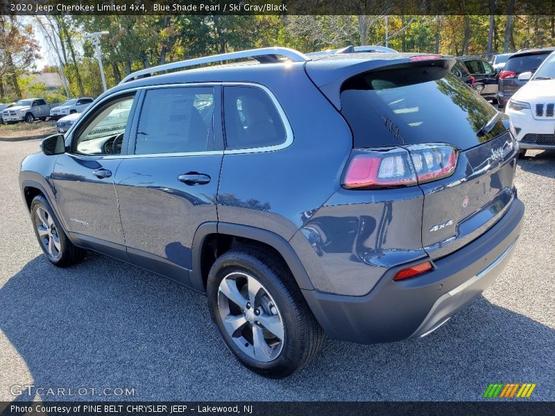 Blue Shade Pearl / Ski Gray/Black 2020 Jeep Cherokee Limited 4x4