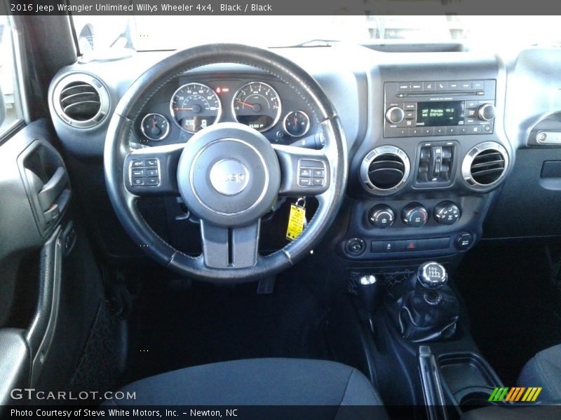 Black / Black 2016 Jeep Wrangler Unlimited Willys Wheeler 4x4