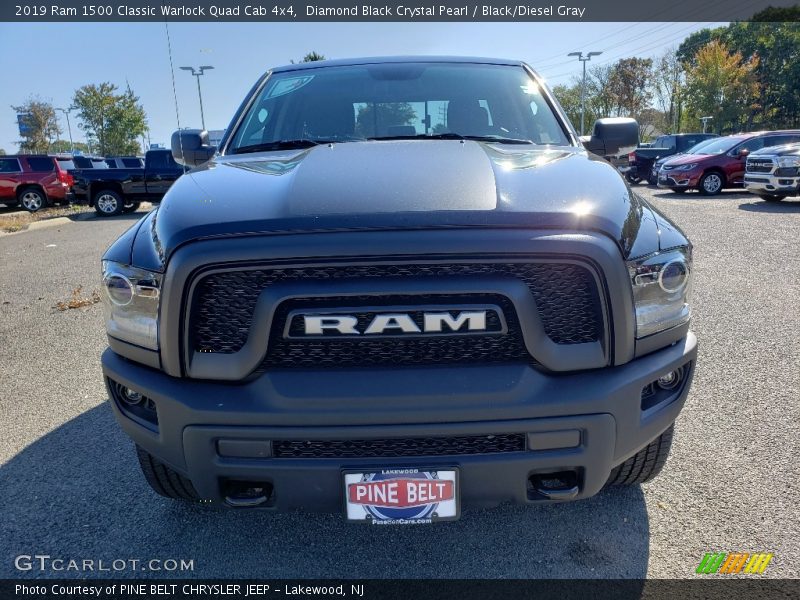 Diamond Black Crystal Pearl / Black/Diesel Gray 2019 Ram 1500 Classic Warlock Quad Cab 4x4