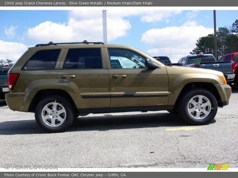 Olive Green Metallic / Medium Khaki/Dark Khaki 2009 Jeep Grand Cherokee Laredo