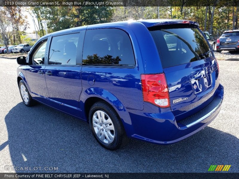 Indigo Blue / Black/Light Graystone 2019 Dodge Grand Caravan SE