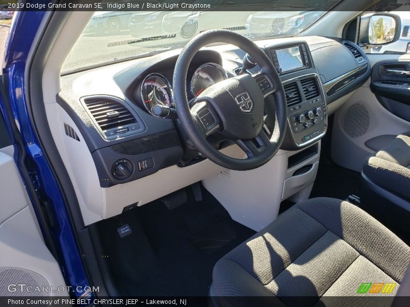 Indigo Blue / Black/Light Graystone 2019 Dodge Grand Caravan SE