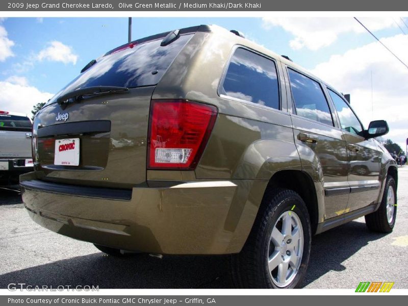 Olive Green Metallic / Medium Khaki/Dark Khaki 2009 Jeep Grand Cherokee Laredo