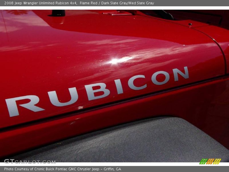 Flame Red / Dark Slate Gray/Med Slate Gray 2008 Jeep Wrangler Unlimited Rubicon 4x4