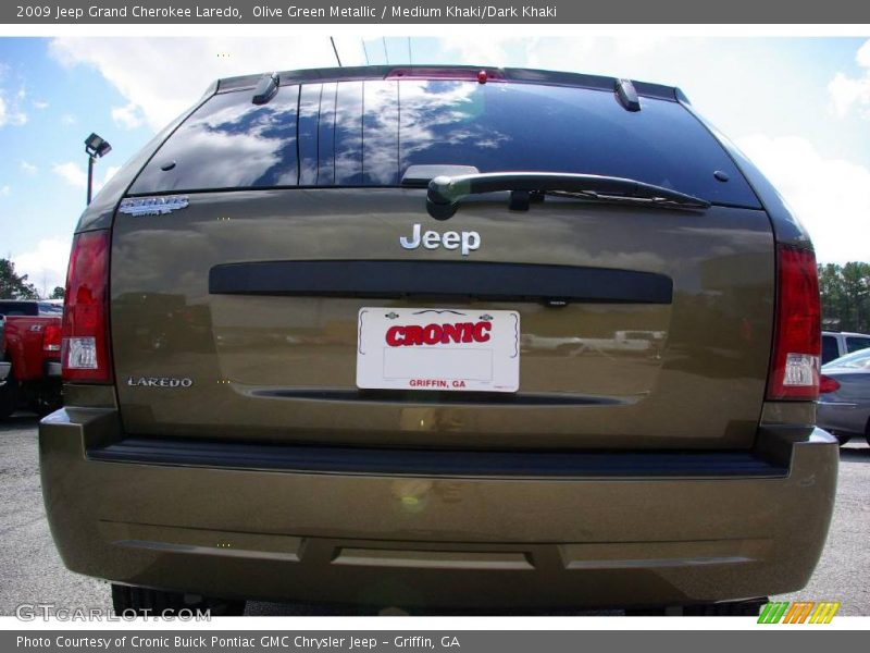 Olive Green Metallic / Medium Khaki/Dark Khaki 2009 Jeep Grand Cherokee Laredo