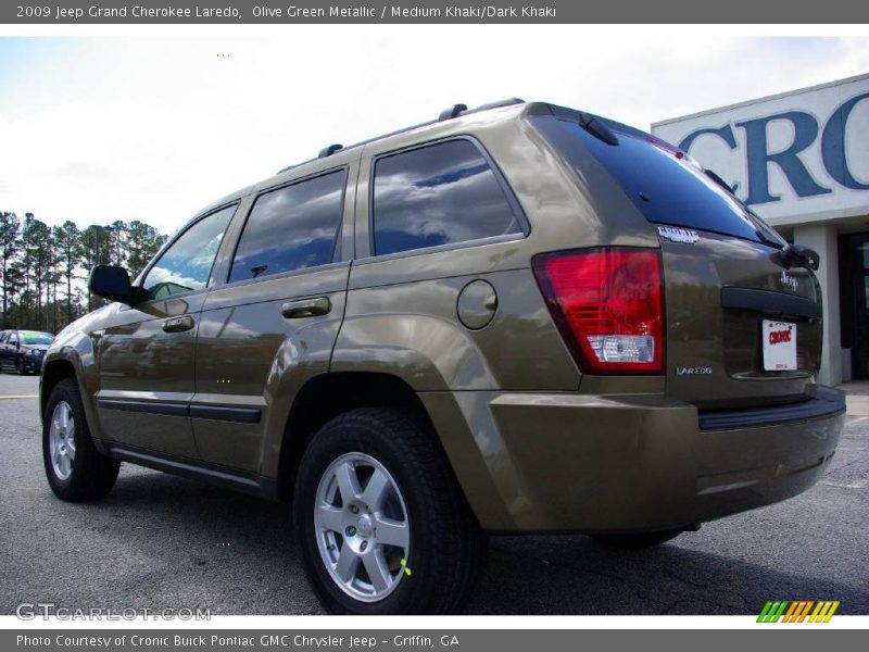 Olive Green Metallic / Medium Khaki/Dark Khaki 2009 Jeep Grand Cherokee Laredo