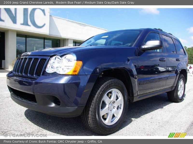 Modern Blue Pearl / Medium Slate Gray/Dark Slate Gray 2009 Jeep Grand Cherokee Laredo