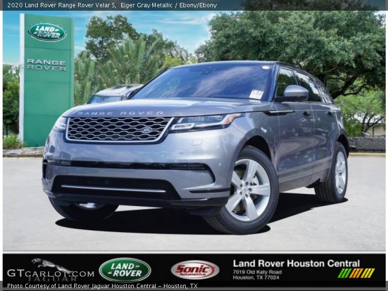 Eiger Gray Metallic / Ebony/Ebony 2020 Land Rover Range Rover Velar S