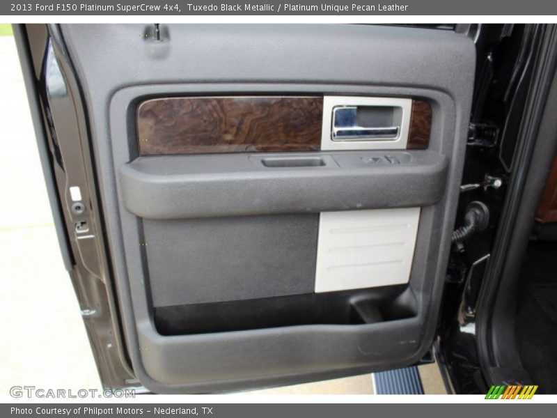 Tuxedo Black Metallic / Platinum Unique Pecan Leather 2013 Ford F150 Platinum SuperCrew 4x4