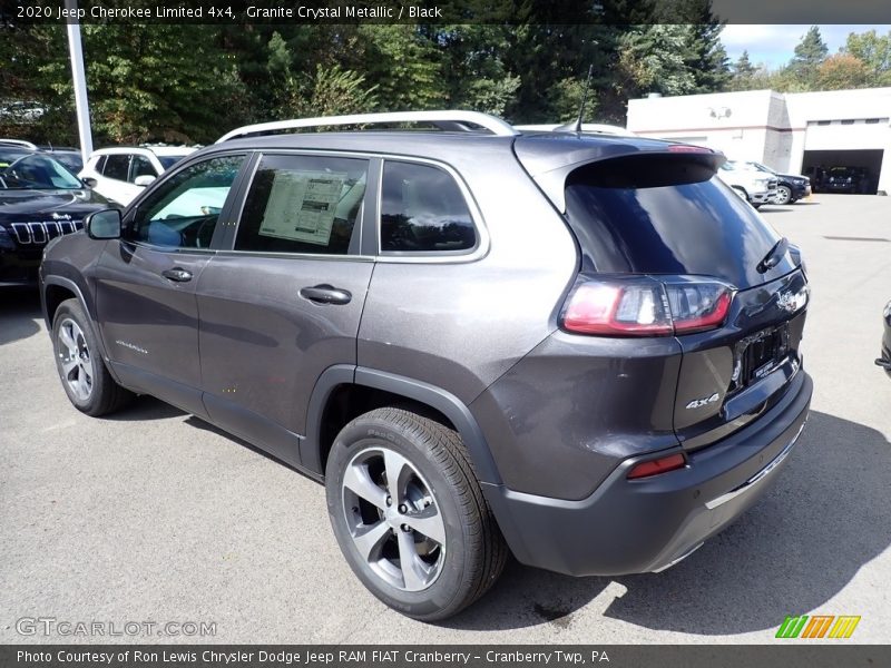 Granite Crystal Metallic / Black 2020 Jeep Cherokee Limited 4x4
