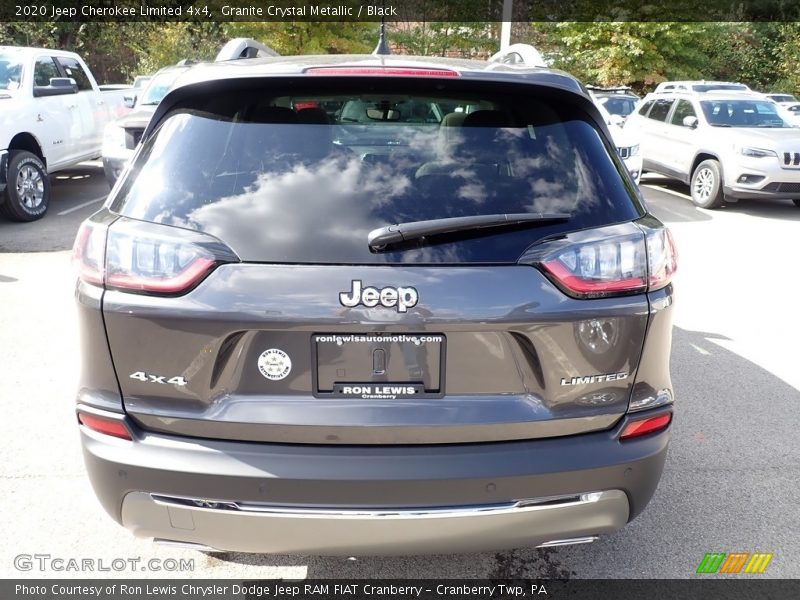 Granite Crystal Metallic / Black 2020 Jeep Cherokee Limited 4x4