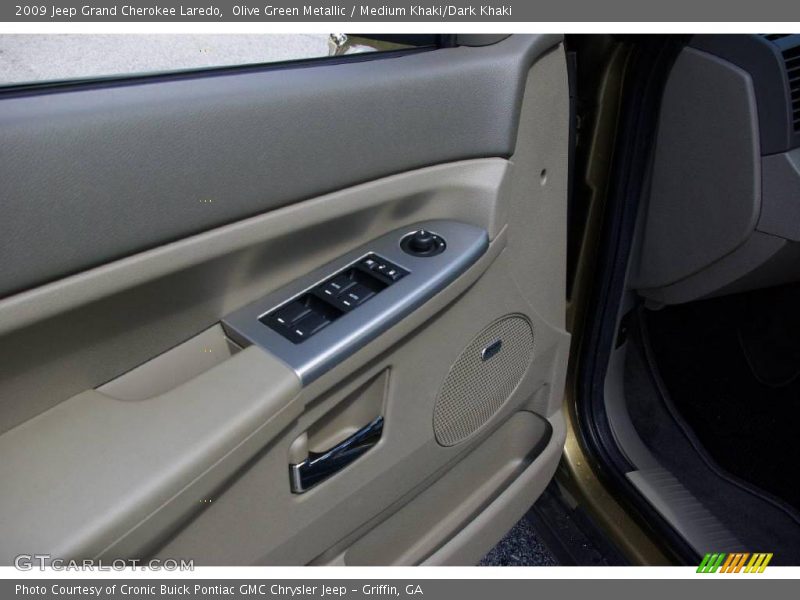 Olive Green Metallic / Medium Khaki/Dark Khaki 2009 Jeep Grand Cherokee Laredo