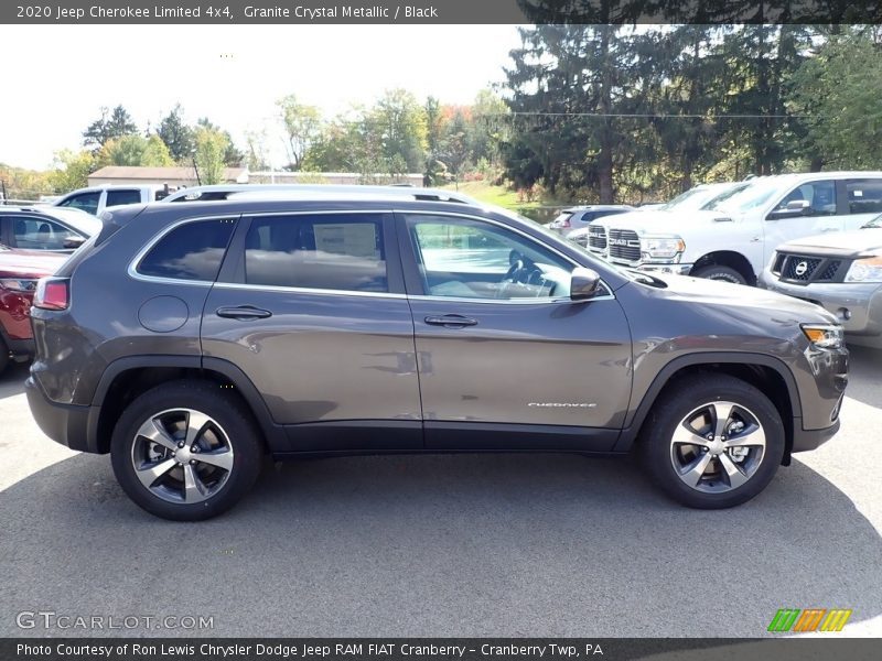 Granite Crystal Metallic / Black 2020 Jeep Cherokee Limited 4x4