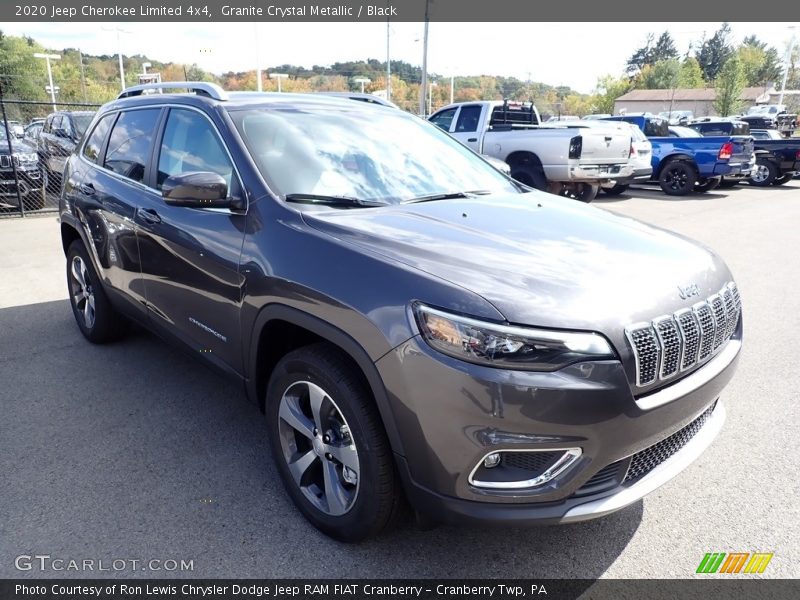 Granite Crystal Metallic / Black 2020 Jeep Cherokee Limited 4x4