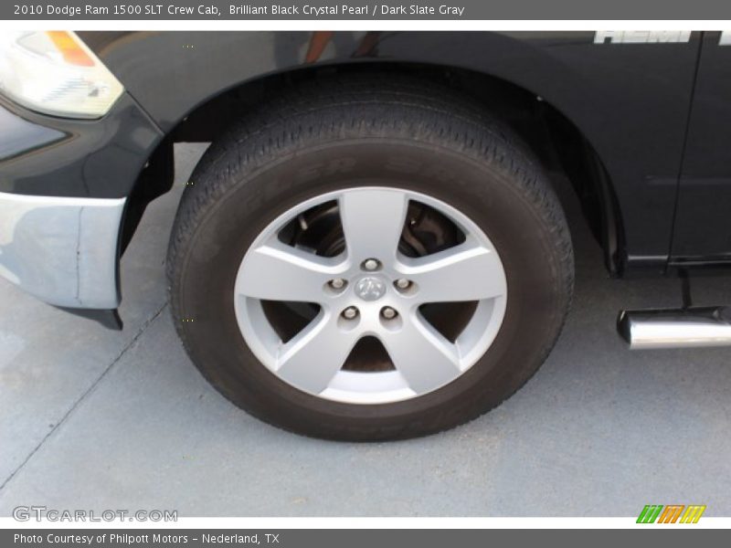 Brilliant Black Crystal Pearl / Dark Slate Gray 2010 Dodge Ram 1500 SLT Crew Cab