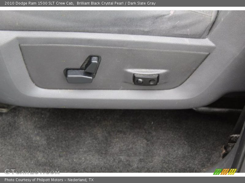Brilliant Black Crystal Pearl / Dark Slate Gray 2010 Dodge Ram 1500 SLT Crew Cab