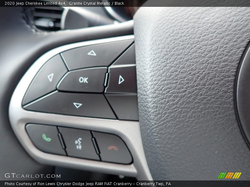 Granite Crystal Metallic / Black 2020 Jeep Cherokee Limited 4x4