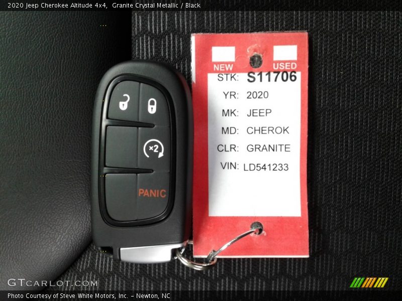 Granite Crystal Metallic / Black 2020 Jeep Cherokee Altitude 4x4