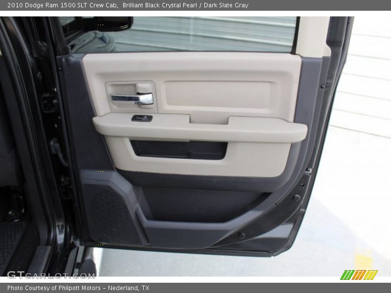 Brilliant Black Crystal Pearl / Dark Slate Gray 2010 Dodge Ram 1500 SLT Crew Cab