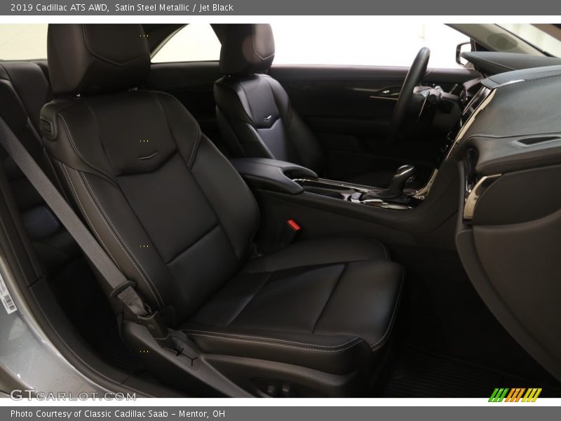 Satin Steel Metallic / Jet Black 2019 Cadillac ATS AWD