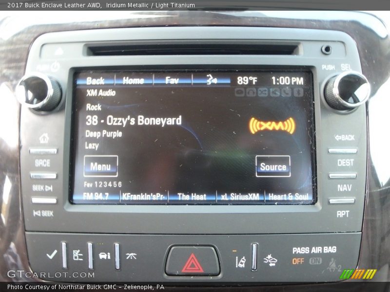 Iridium Metallic / Light Titanium 2017 Buick Enclave Leather AWD