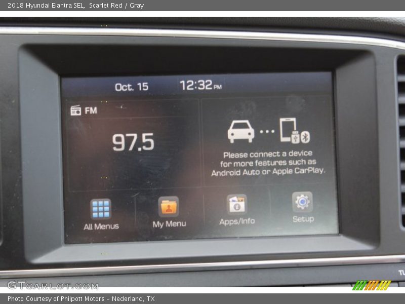 Scarlet Red / Gray 2018 Hyundai Elantra SEL