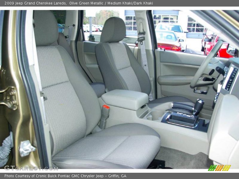 Olive Green Metallic / Medium Khaki/Dark Khaki 2009 Jeep Grand Cherokee Laredo