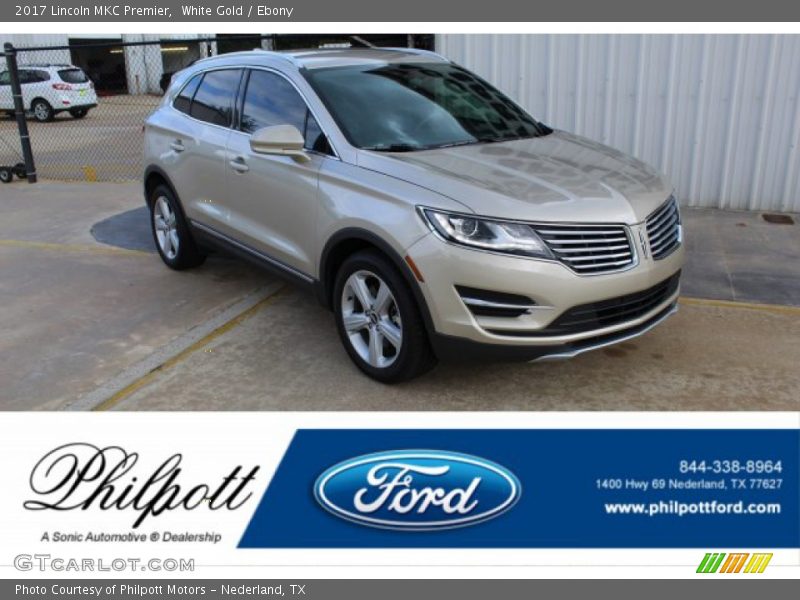 White Gold / Ebony 2017 Lincoln MKC Premier