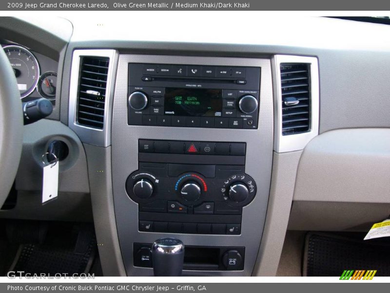 Olive Green Metallic / Medium Khaki/Dark Khaki 2009 Jeep Grand Cherokee Laredo