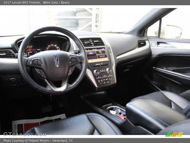 White Gold / Ebony 2017 Lincoln MKC Premier