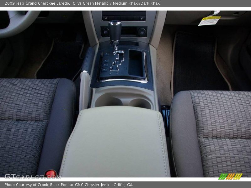 Olive Green Metallic / Medium Khaki/Dark Khaki 2009 Jeep Grand Cherokee Laredo