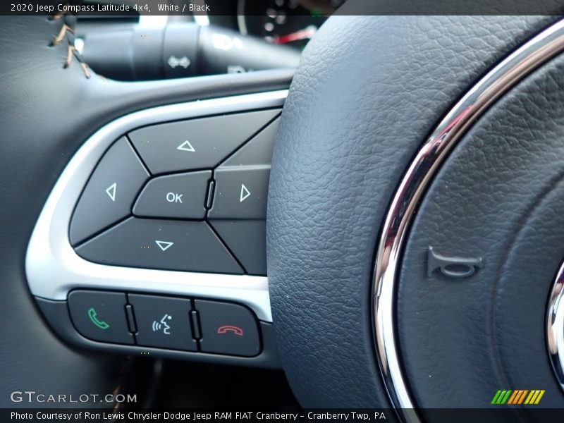 White / Black 2020 Jeep Compass Latitude 4x4