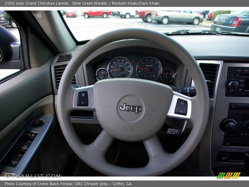 Olive Green Metallic / Medium Khaki/Dark Khaki 2009 Jeep Grand Cherokee Laredo